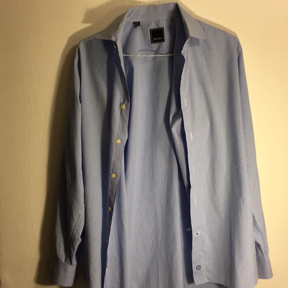 David Donahue - Blue and White XL Micro Check - Picture 2 of 7